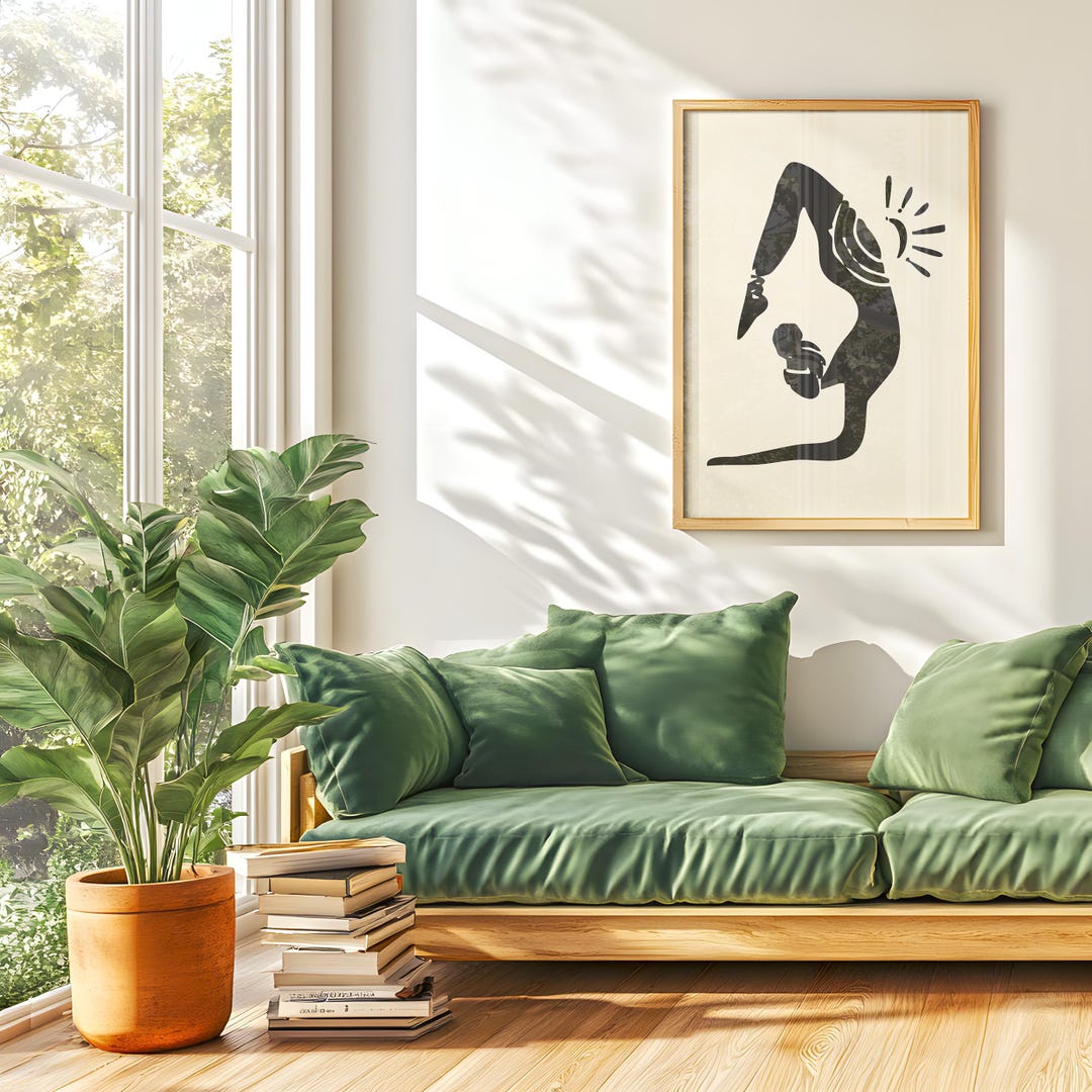 Yoga Pose Print: Colorful Meditation Wall Art (digital Download) - Etsy