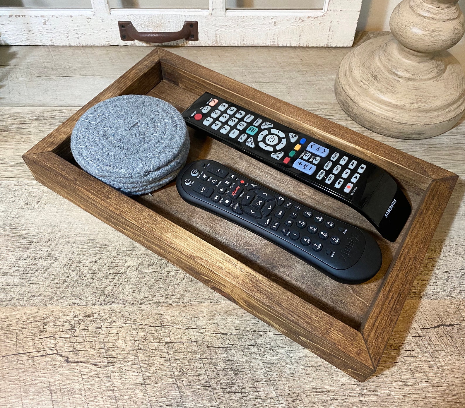 XL Wood Key Tray Oak Key Tray Wood Entryway Tray Wood Etsy