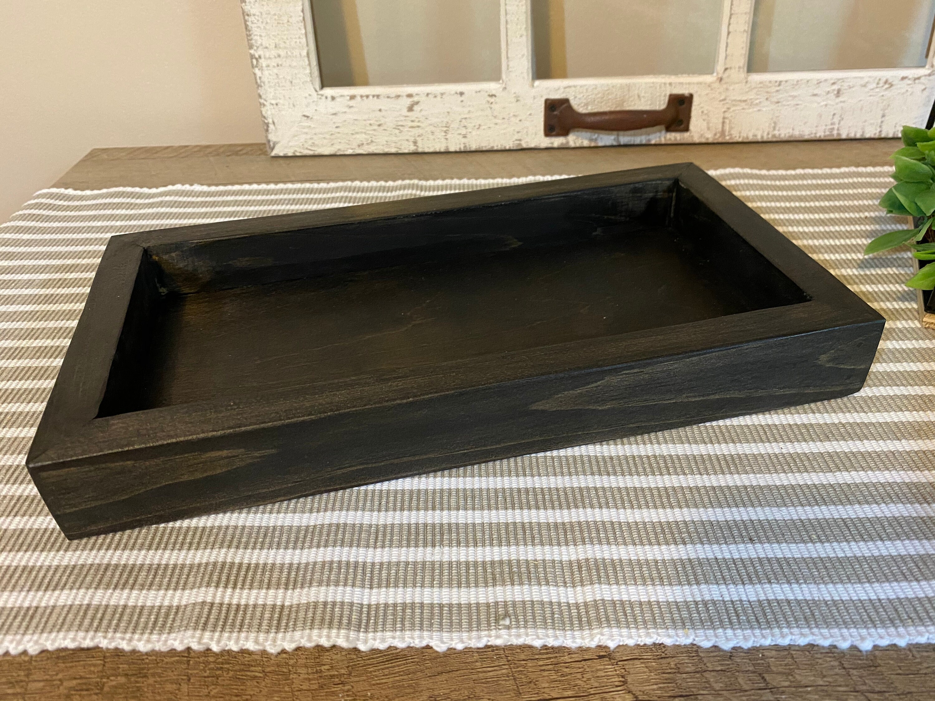 Wood Entryway Tray Oak Key Tray Wood Valet Tray XL Wood Key Tray