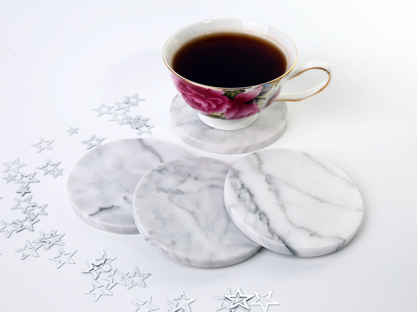 Handmade Marble Coasters Set of 4 Etsy