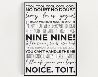 Brooklyn 99 Quote Etsy