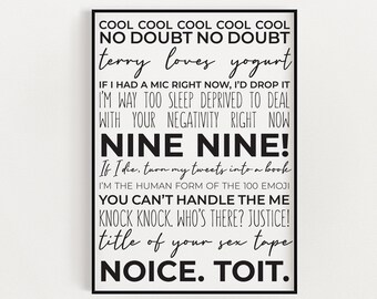 Brooklyn 99 Quote Etsy