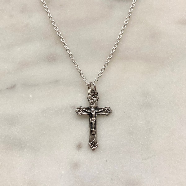 Crucifix Necklace - Etsy