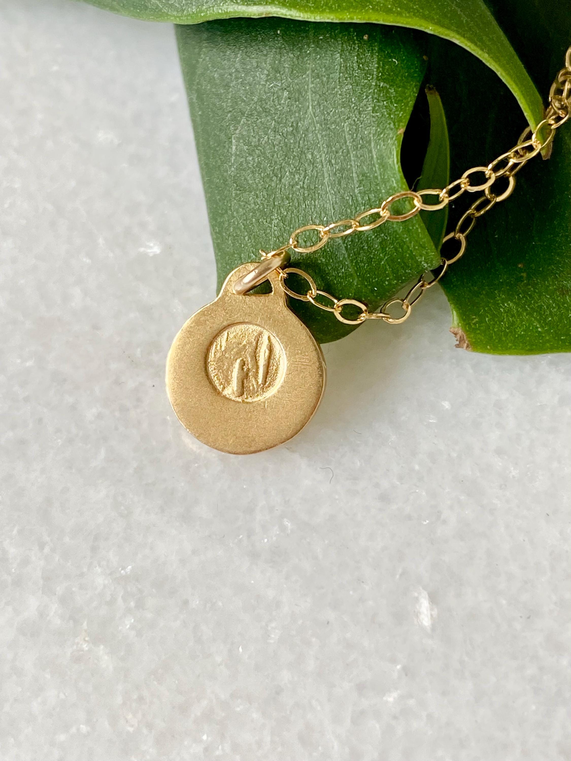 Our Lady of Lourdes & St Bernadette Necklace in 18k Gold Vermeil ...