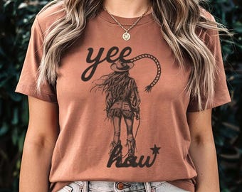 Yee Haw Cowgirl Graphic Tee