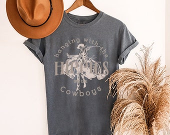 Hanging with the Hippies and the Cowboy Graphic T Shirt