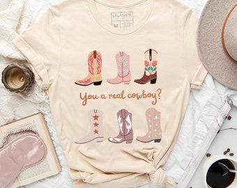 Cute Western Boots Graphic T Shirt