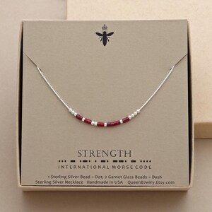 Custom Morse Code Necklace: Secret Message Glass Bead Jewelry - Etsy