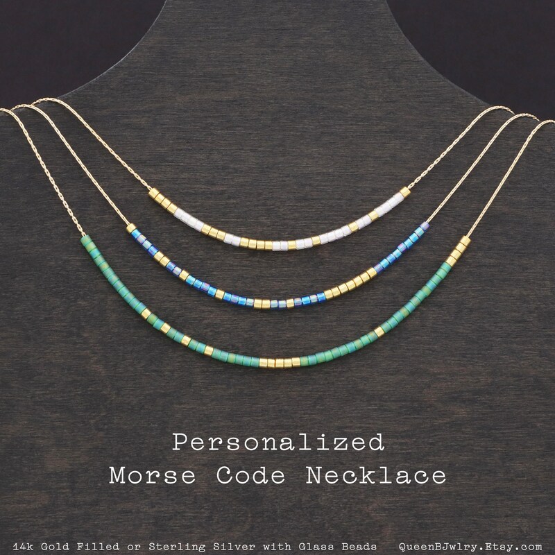 Morse Code Jewelry - Etsy