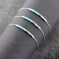 Morse Code Bracelet Custom Personalized Hidden Message Dainty Bracelet, Secret Message Morse Code Jewelry Gift for Her 40 bead colors