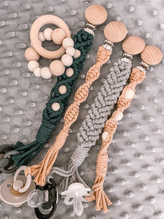 Pacifier Clip Pacifier Lanyard Baby Clip Binky Clip Etsy