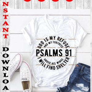 Psalms 91, svg cutting files - png clipart -EPS - Scalable Vector file, INSTANT DOWNLOAD