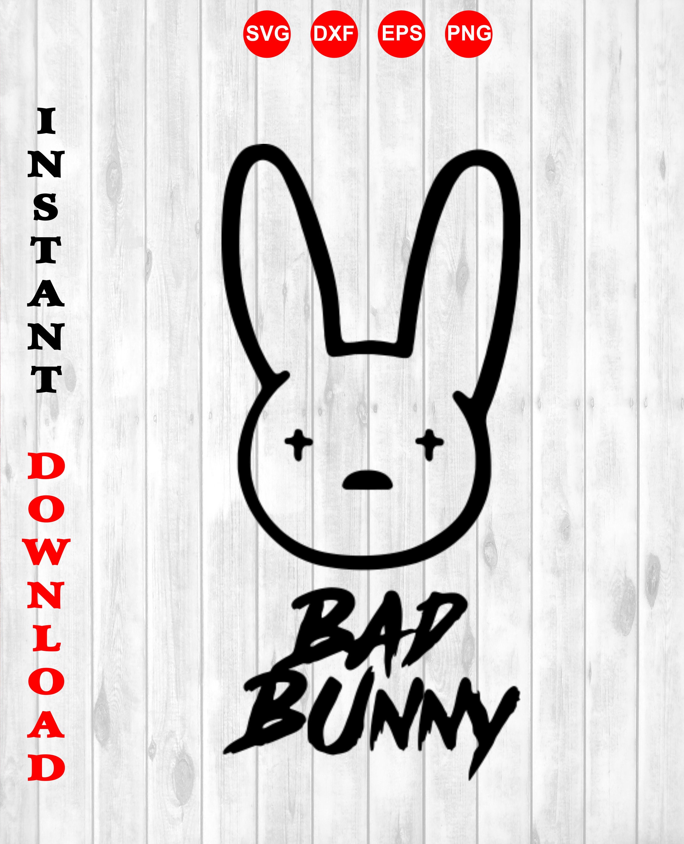 Download Bad Bunny Logo Svg El Conejo Malo Etsy