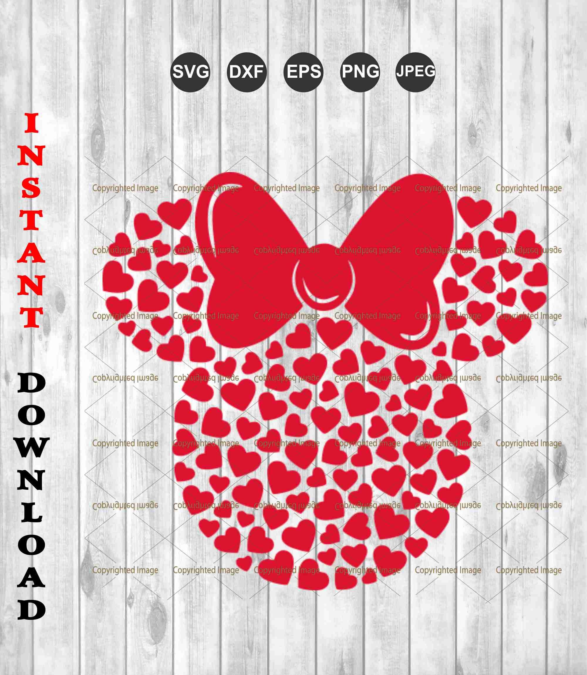 Disney Sudadera Mickey Mouse Icon relleno de corazones rojos, Negro, S