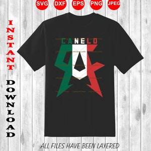 Mexico flag Saul Alvarez Boxing Champ, svg cutting files - png  clipart -EPS - Scalable Vector file, INSTANT DOWNLOAD