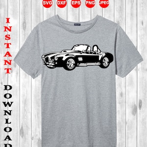 ac-shelby-cobra svg, vector-classic-sport-silhouette-car-ac-shelby-cobra-vector, clipart -EPS vector files, INSTANT DOWNLOAD