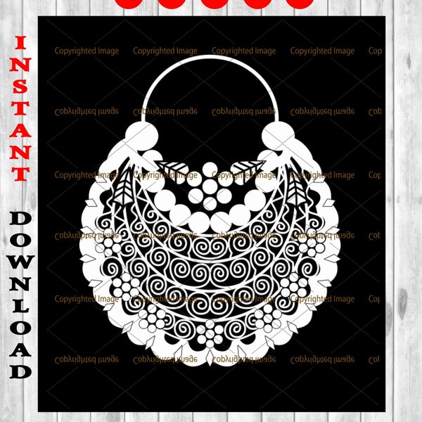 Arracadas Jerezanas Mexican Jewelry, svg, files - png  clipart -EPS vector files INSTANT DOWNLOAD   (Not for small projects)