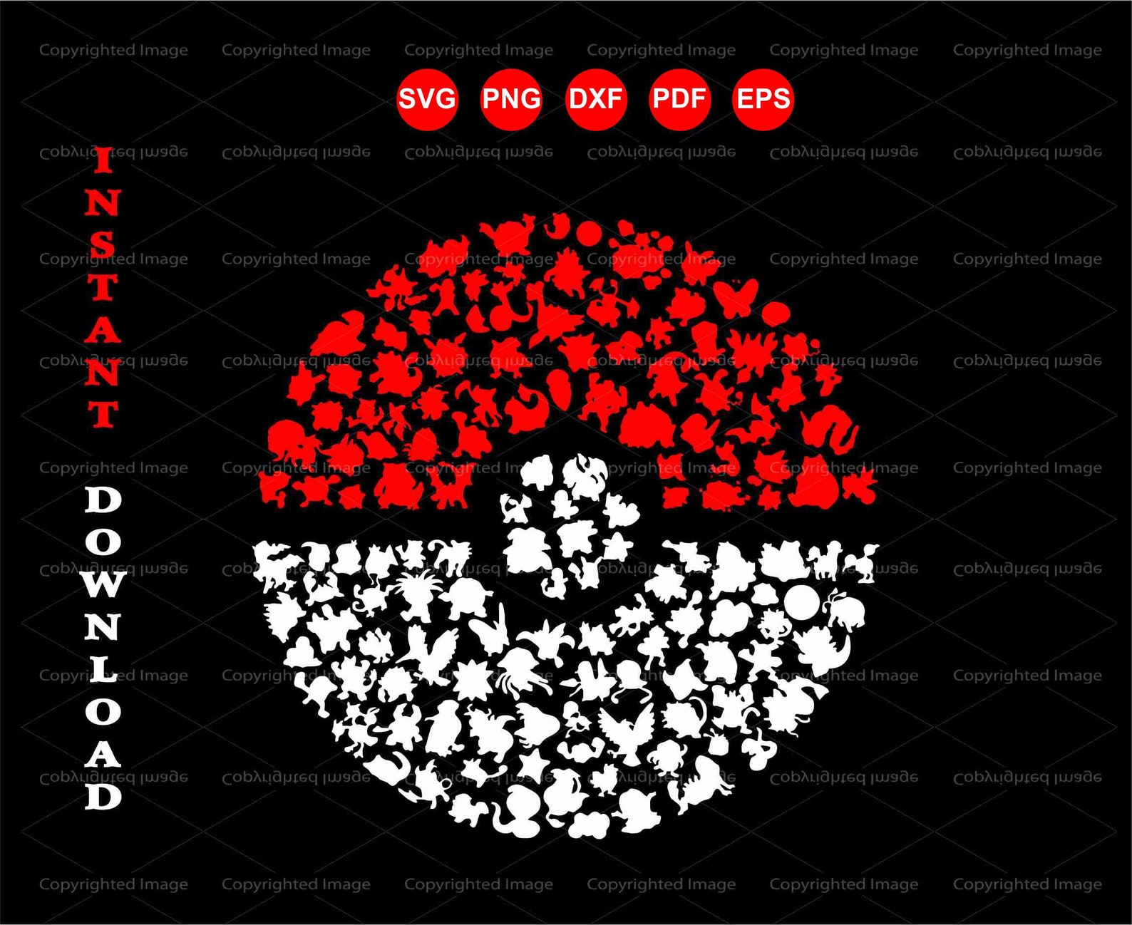Pokemon Pokeball Svg Pokeball Svg Pokemon Svg Png Dxf Pdf - Etsy