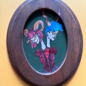 Art Wall Decor Double Headed girls