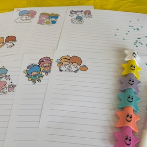 Little Twin Stars-Inspired Kawaii Writing Paper