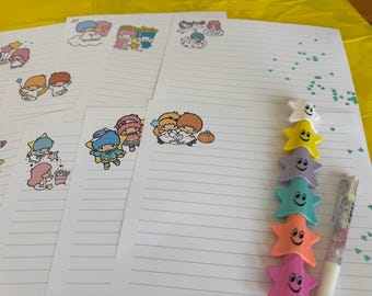 Little Twin Stars-Inspired Kawaii Writing Paper