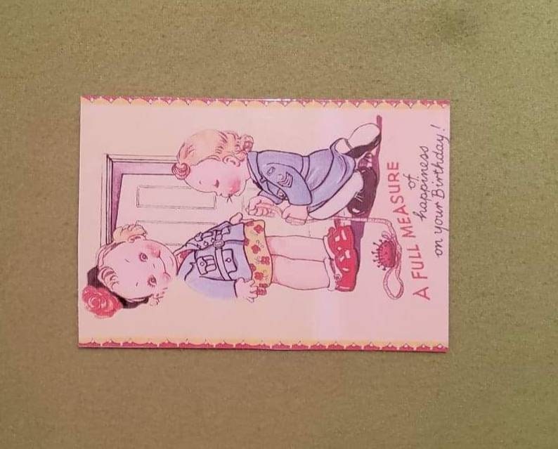 1940s Vintage Birthday Postcards