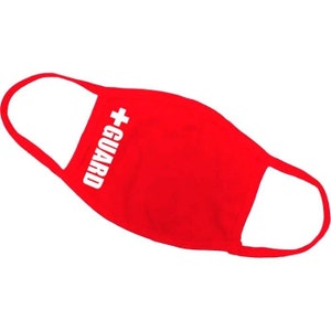 Lifeguard Face Mask - Red / Accessories / 100% Premium Cotton