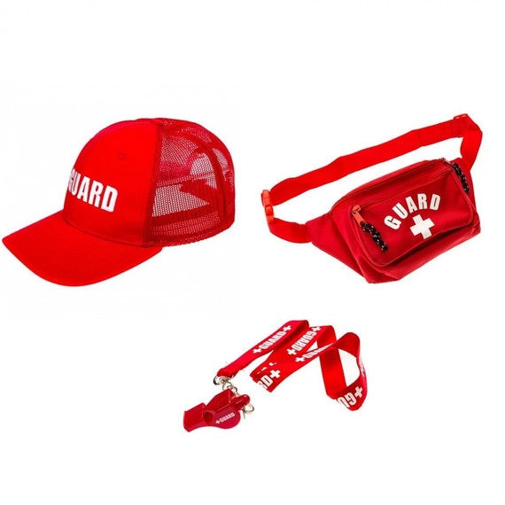 Lifeguard Costume Kit Visor Cap Bucket Hat Trucker Safari Halloween Acessories Etsy