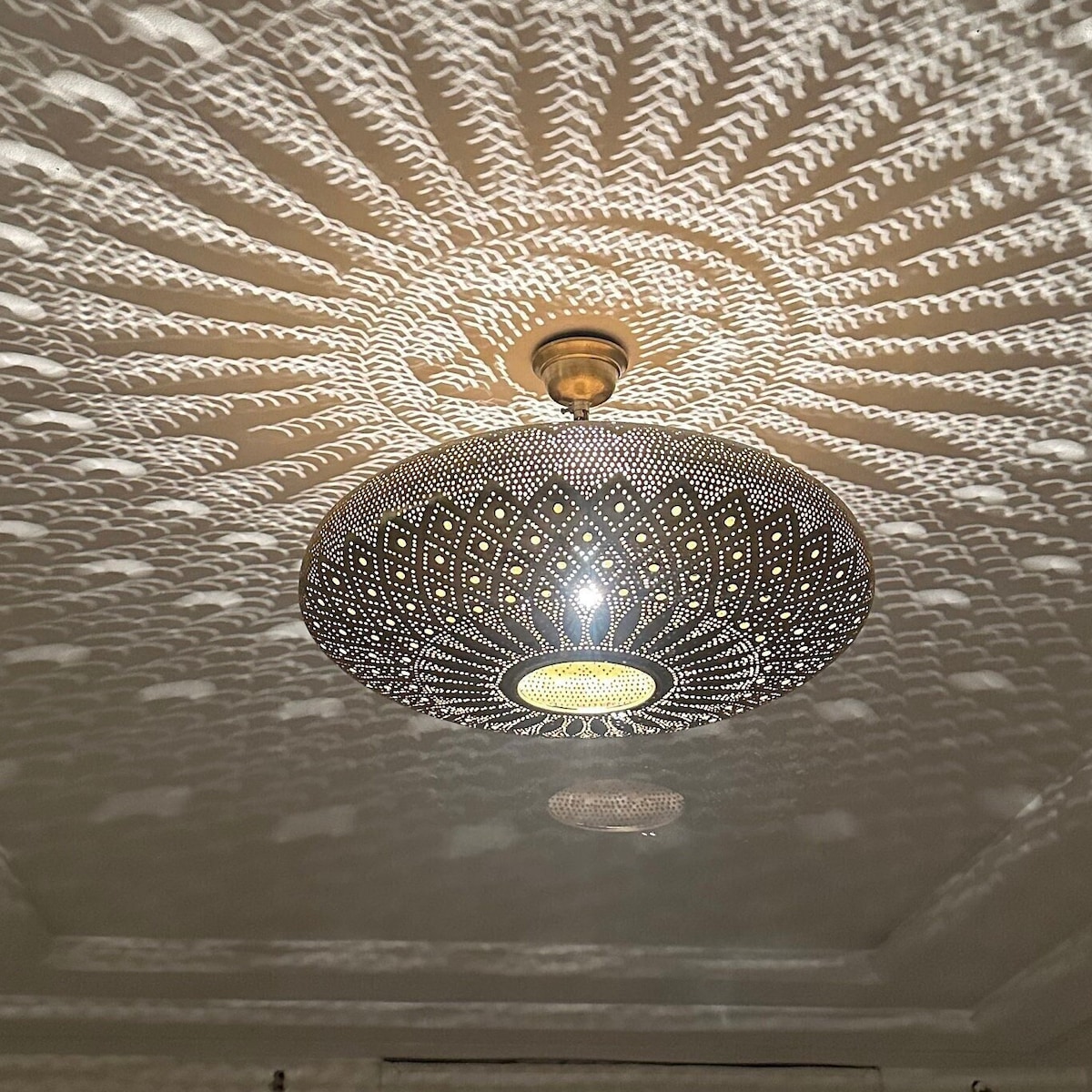 Moroccan Brass Chandelier Woah!