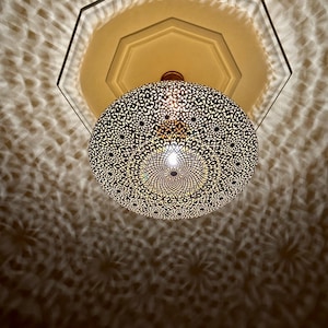 Moroccan brass chandelier lighting, bronze ceiling light , silver lantern , copper pendant lamp, black ceiling lighting, hanging Floor lamp