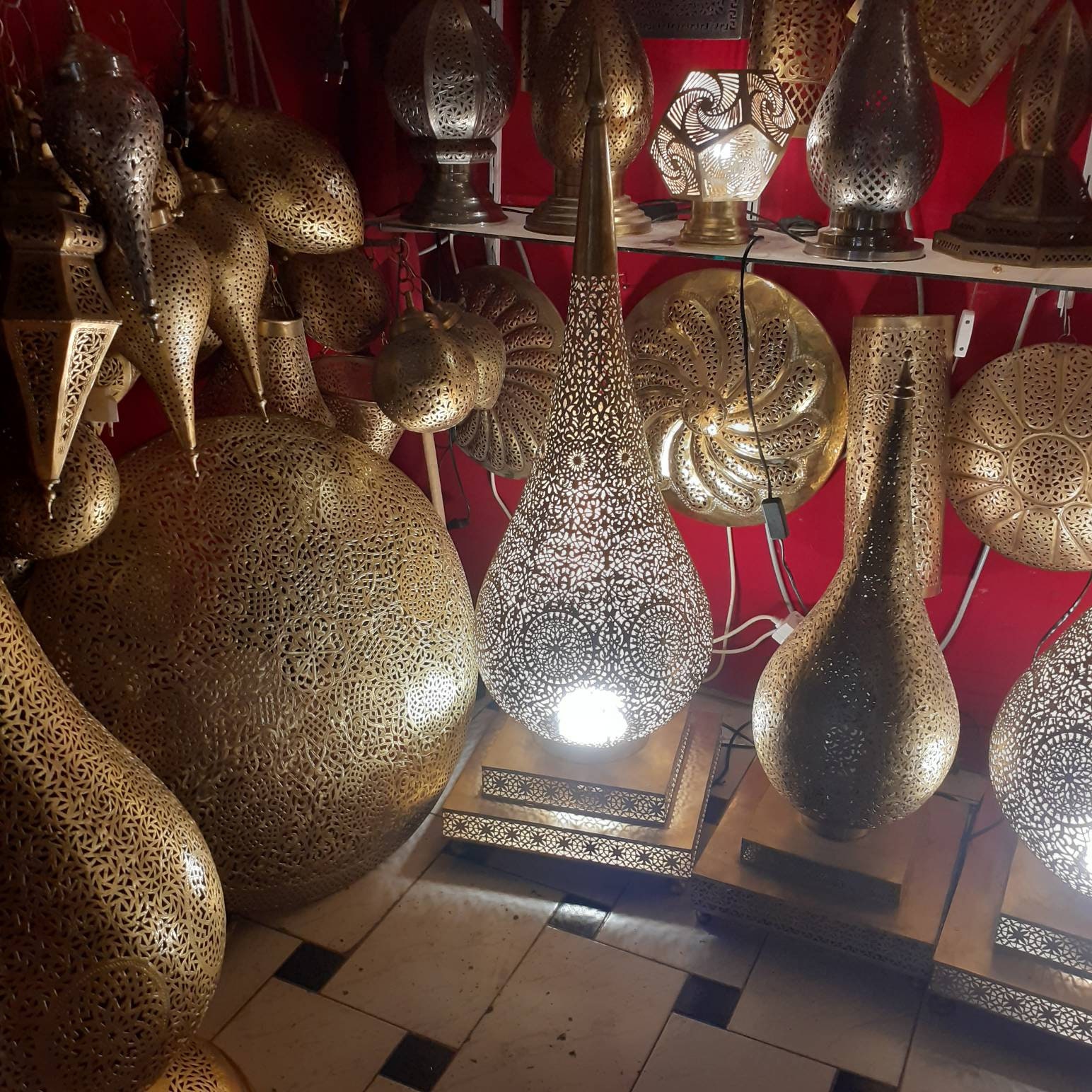 lampe Marocaine En laiton,