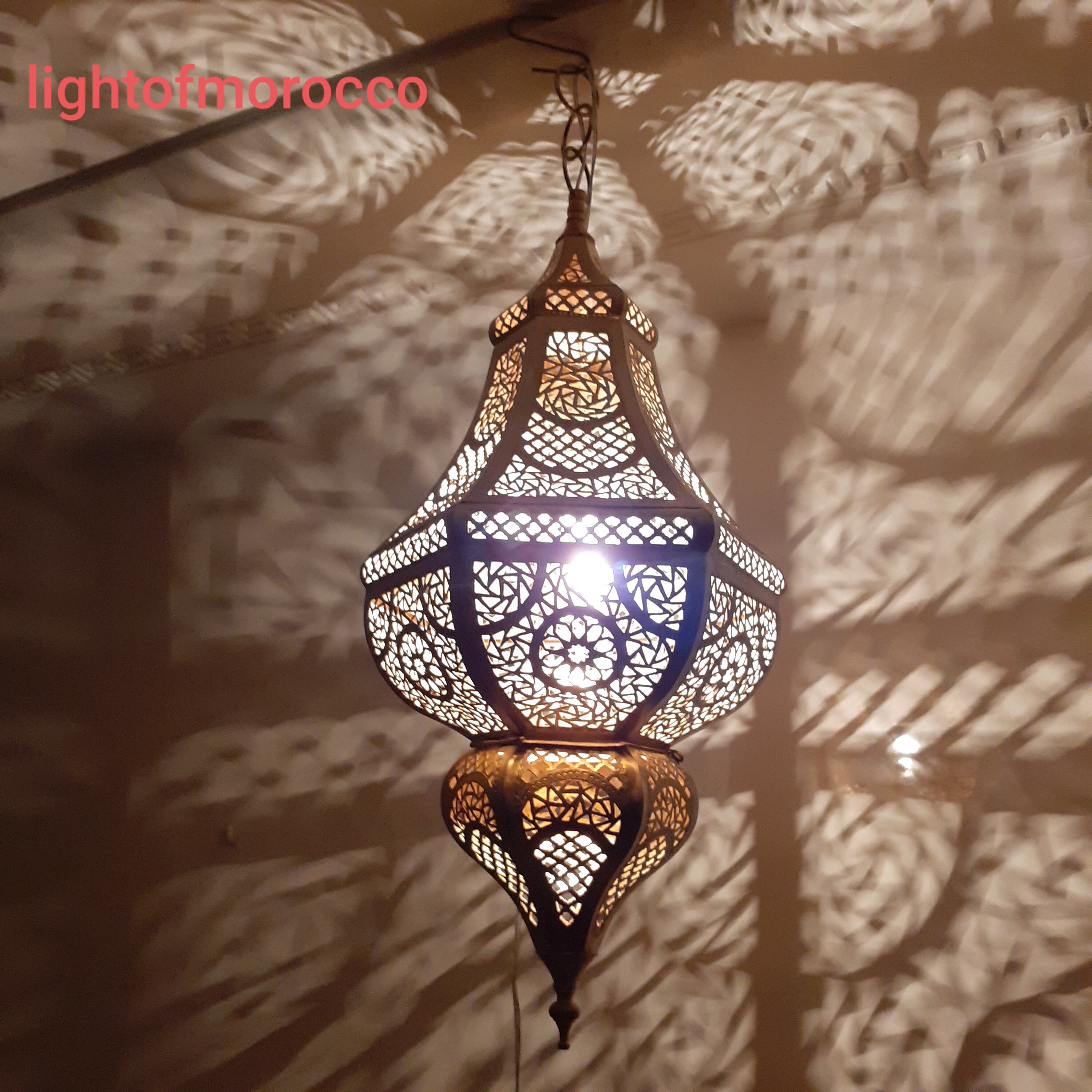 Lustre marocain en laitonsérie de 2 lustressuspension en Etsy