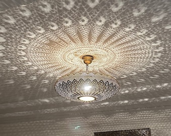 Moroccan bronze chandelier lighting, Moroccan copper fixture , hanging ceiling light, pendant lamp , moroccan chandelier, black fixtures