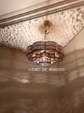 Moroccan pendant brass light, moroccan lamp,hanging lamp moroccan ceiling lamp,handmade chandelier,brass lamp, Morocco brass lantern
