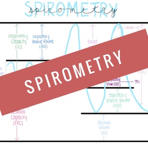 Könnte beinhalten: Ein Diagramm, das das Konzept der Spirometrie veranschaulicht, ein Test, der die Lungenfunktion misst. Das Diagramm zeigt die verschiedenen Lungenvolumina und -kapazitäten, darunter das Tidalvolumen, das inspiratorische Reservevolumen, das exspiratorische Reservevolumen, das Residualvolumen, die inspiratorische Kapazität, die funktionelle Residualkapazität und die Gesamtlungenkapazität. Das Diagramm zeigt auch die Kurve des forcierten exspiratorischen Flusses (FEF), die ein Maß dafür ist, wie schnell Luft aus den Lungen ausgeatmet werden kann.