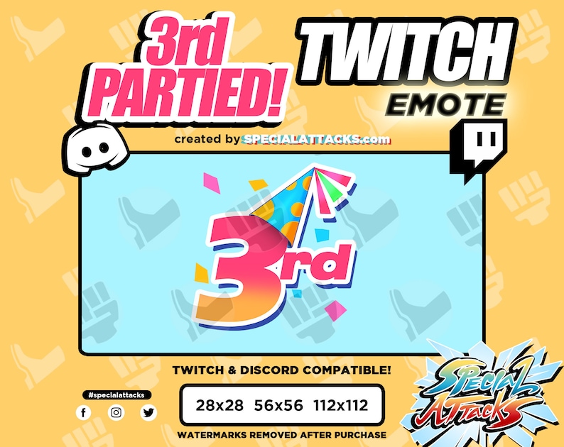 Twitch Discord Emote 3rd Partied 3rd Party Etsy Canada