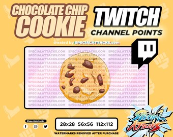 Twitch Channel Points Emote - Chocolate Chip Cookie