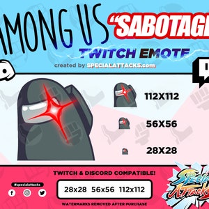 Twitch - Discord Emote | Among Us SABOTAGE