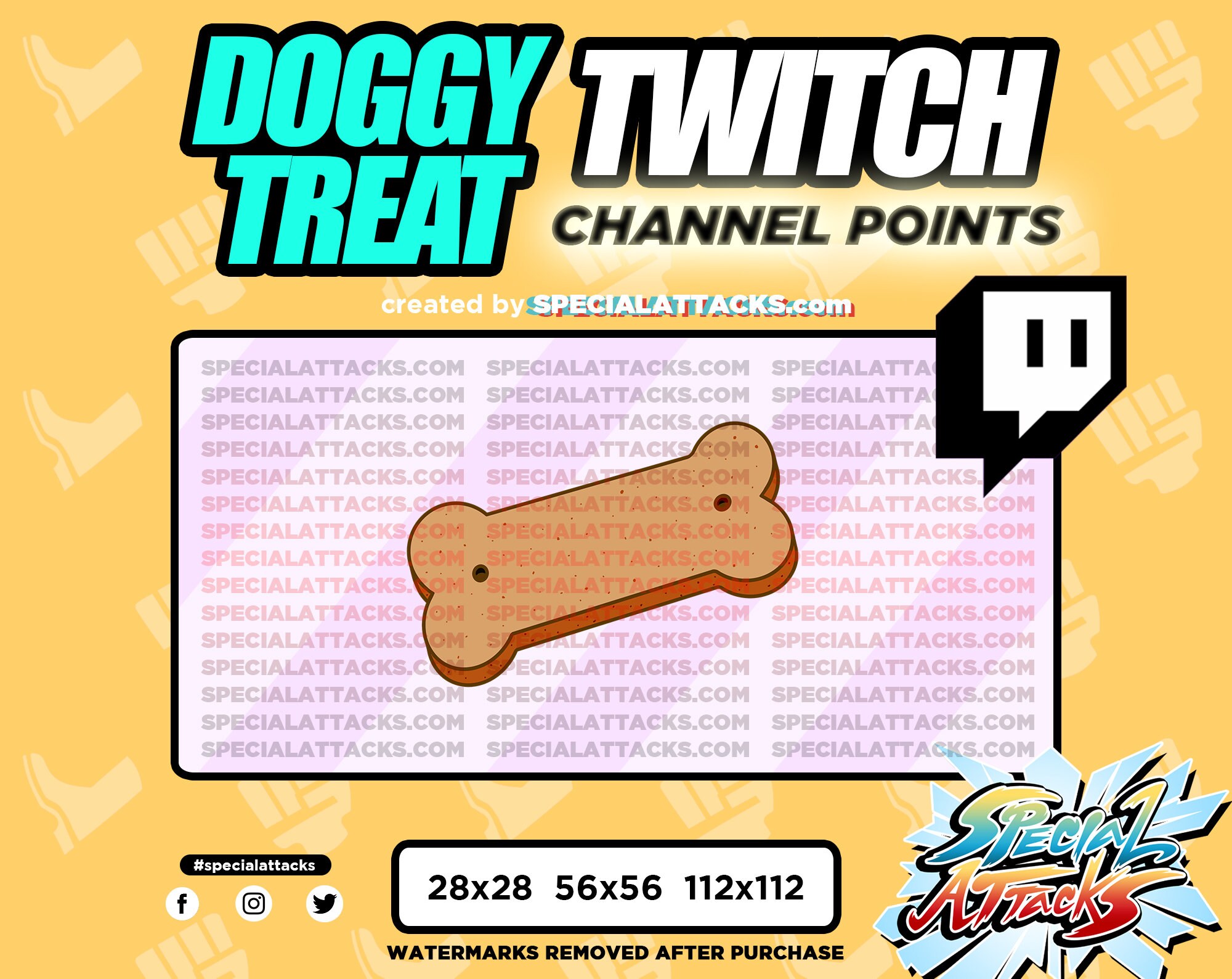 Twitch Channel Points Emote - Doggy Treat - Doggy Snack - Dog Food - Doggy Bone - Puppy food