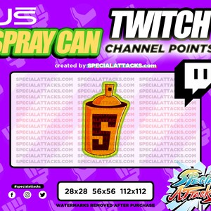 Twitch Channel Points Emote - JS Spuitbus - Spuitverf - Graffiti - Skater