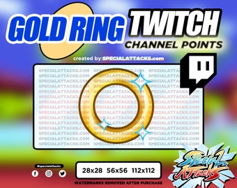 Twitch Channel Points Emote - Gold Ring