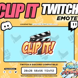 Twitch - Discord Emote | Clip It