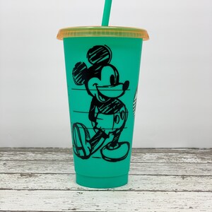Mickey Mouse Custom Reusable Color Changing Starbuck Cup - Etsy