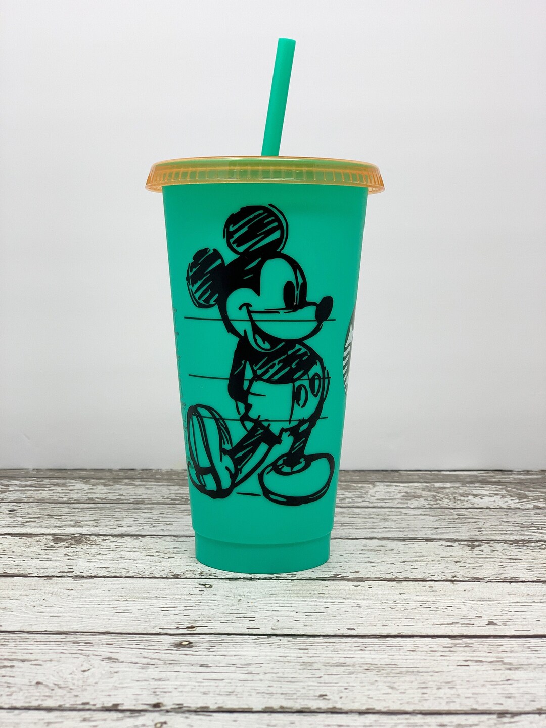 Mickey Mouse Custom Reusable Color Changing Starbuck Cup - Etsy