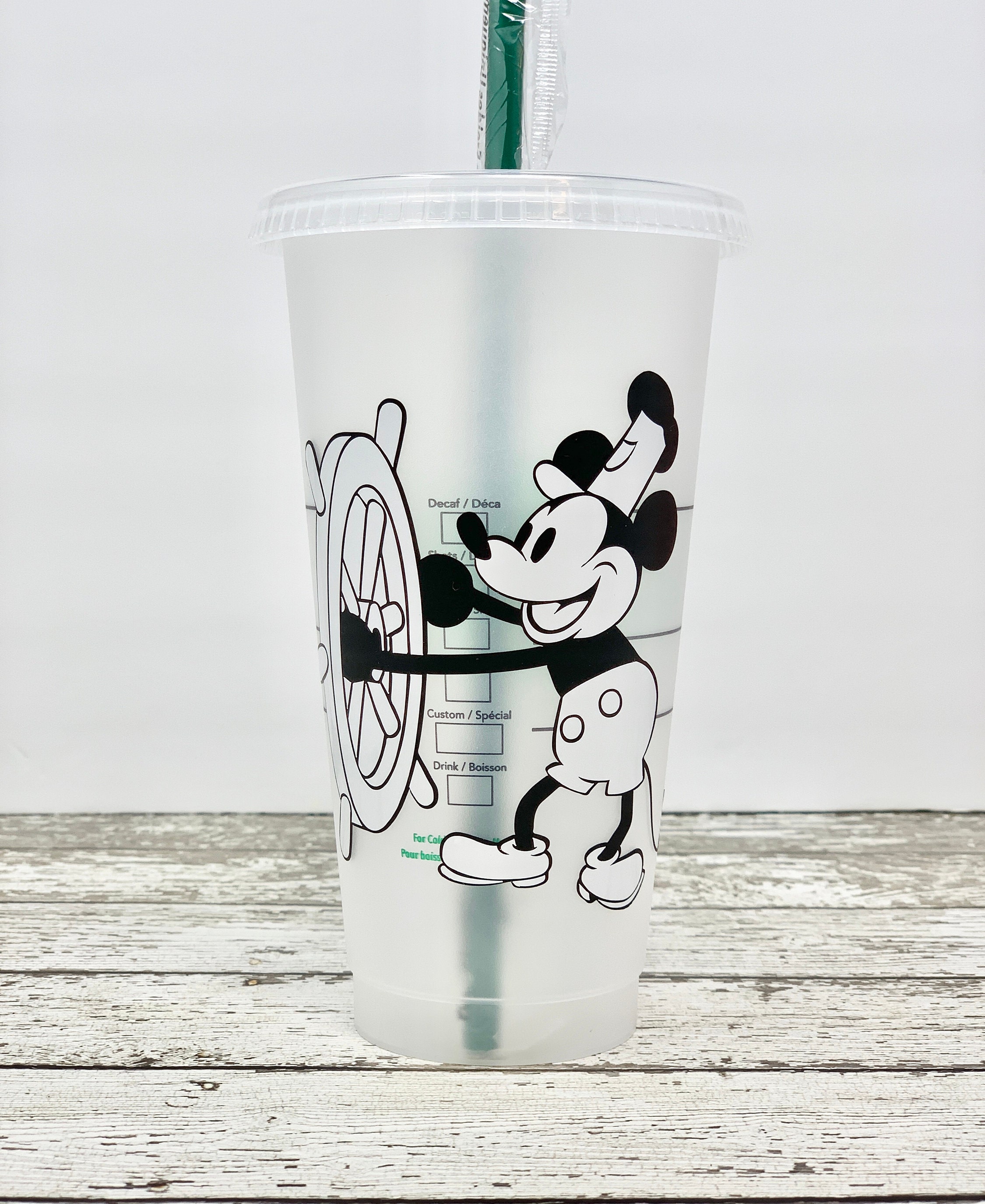 Disney Mickey and Friends Glass Top Mug Warmer with Travel Mug - White