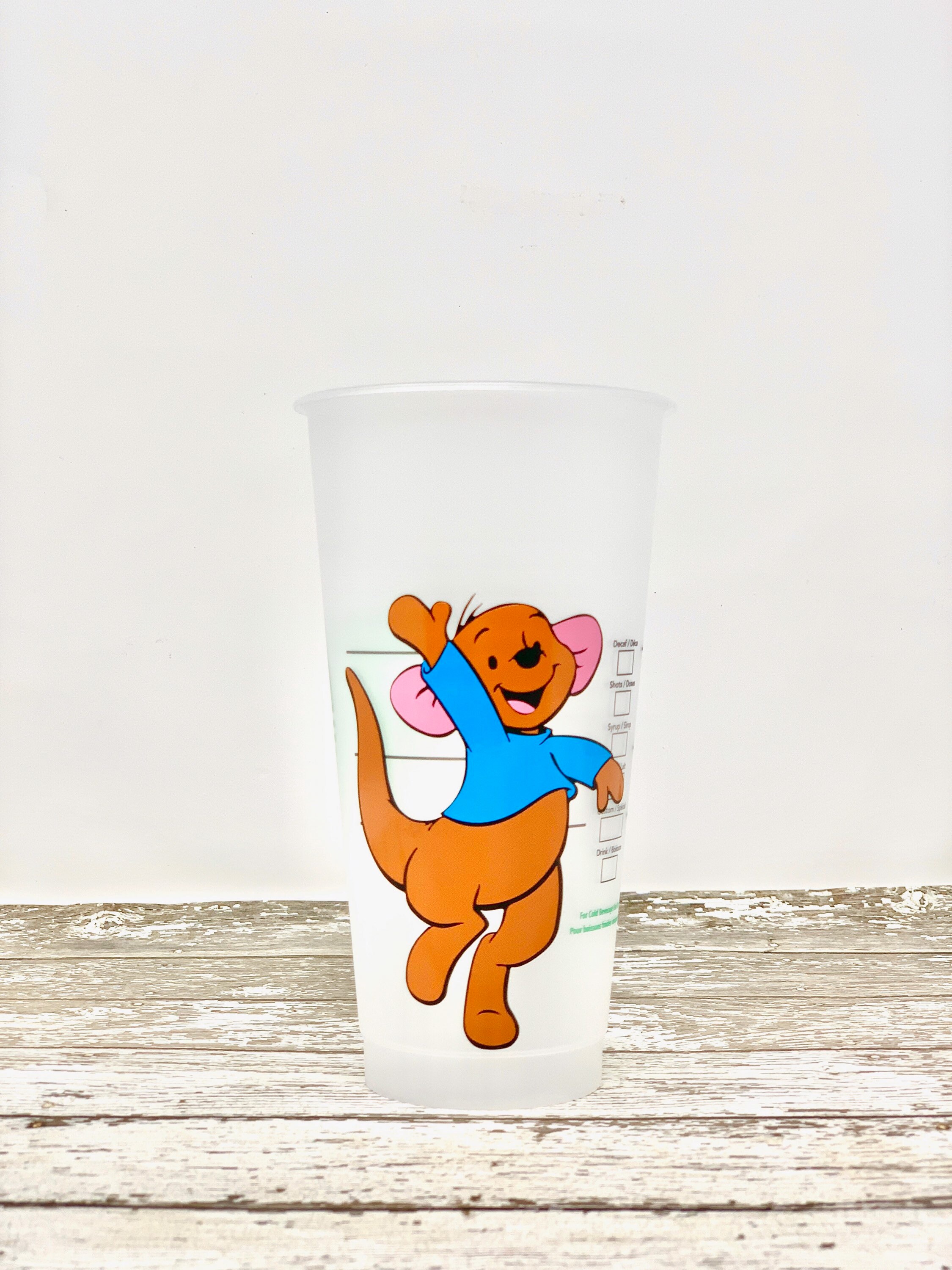 Roo the Kangaroo DECAL ONLY Starbucks Cold Ruesable Cup Tumbler, Winnie the  Pooh & Pals, Disney gift, , gift for her, personalized Cup