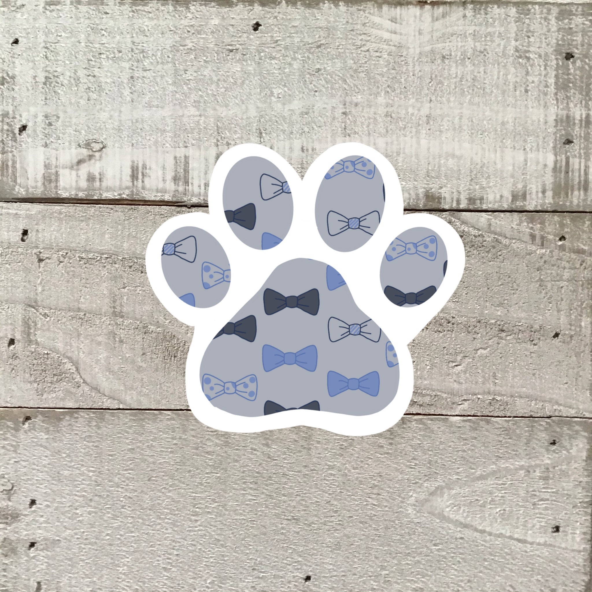 Cute Baby Blue Puppy Paw Drawing' Sticker