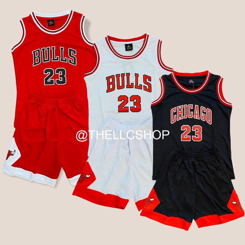 Bulls Kids Jersey Set Basketball Jersey Sets Etsy