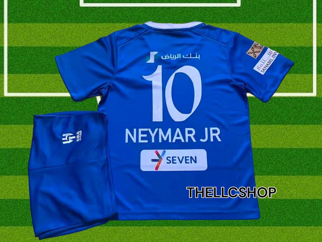 2324 Kids Neymar Jr Alhilal Kits Soccer Jersey Set Etsy