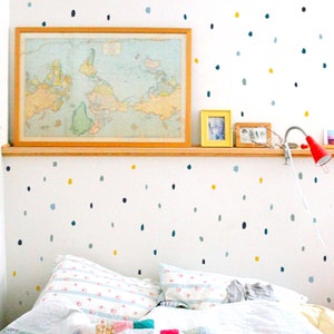 Irregular Polka Dot Wall Stickers | Dalmatian Dot Wall Decal | Neutral colours for Kids Bedroom, Nursery, Playroom | PVC-free, No Odour